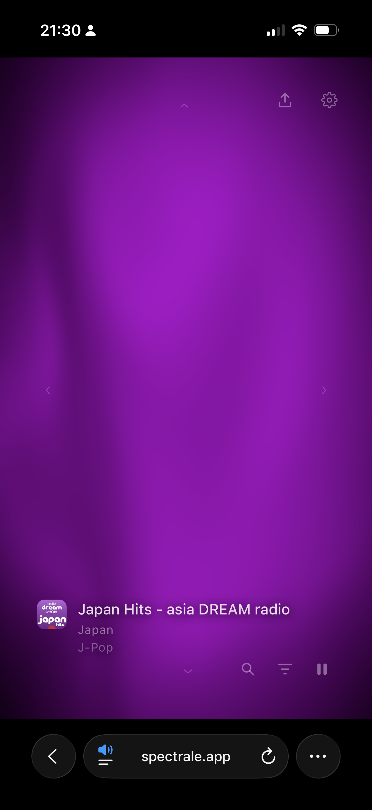 Spectrale visualization in a different color